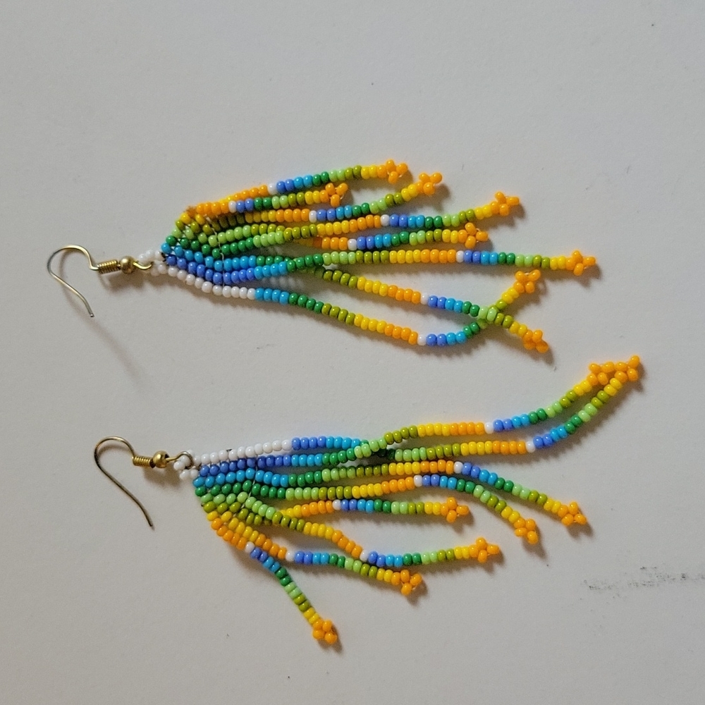 Anthropologie Style Beaded Earrings